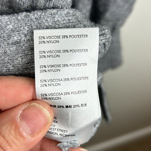 Anthropologie Women’s S Oversized Gray Paloma Long Sleeve Knitted Sweater - Picture 6 of 8